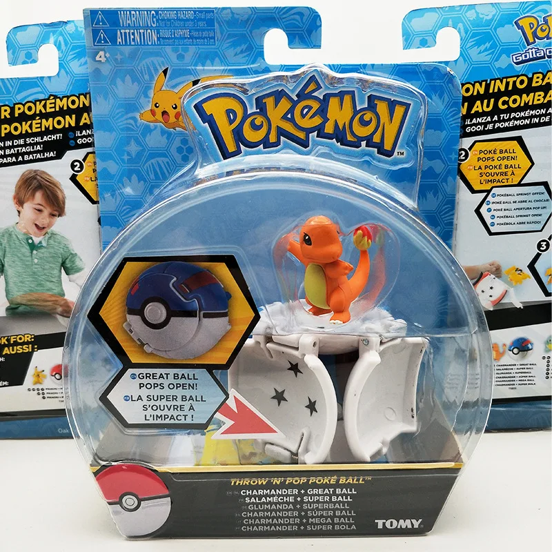 8 видов стилей 7 см флип ПЭТ взрыв POKE Ball Gacha машина для подарка Poke игрушка в подарок машина Пикачу в штучной упаковке