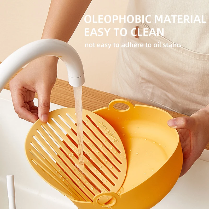 Новый квадратный складной коврик для выпечки Sanga микроволновой печи пищевого класса термостойкая силиконовая миска фритюрницы