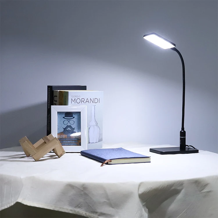 Erp Foldable Night Table Light Reading Dimmable Touch Control Goose Neck Led Desk Lamp For Office Staffs Gifts
