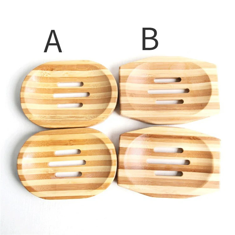 FQ brand private label natural eco friendly bamboo soap dish custom