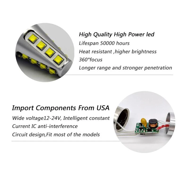 1156 BA15S P21W LED Reverse Light T20 W21 7440 Car Bulb T25 3156 P27W Auto LED Backup Light 12V 24V Red Blue Amber Green White