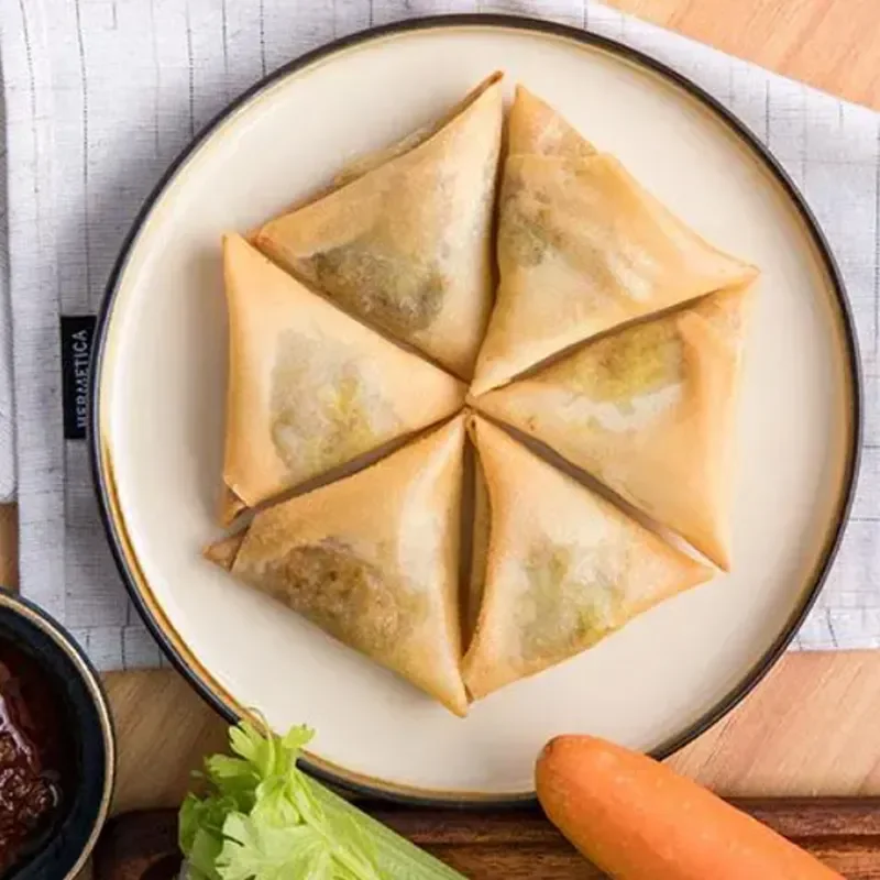 Commercial Fully automatic samosa making machine samosa folding machine delicious samosa
