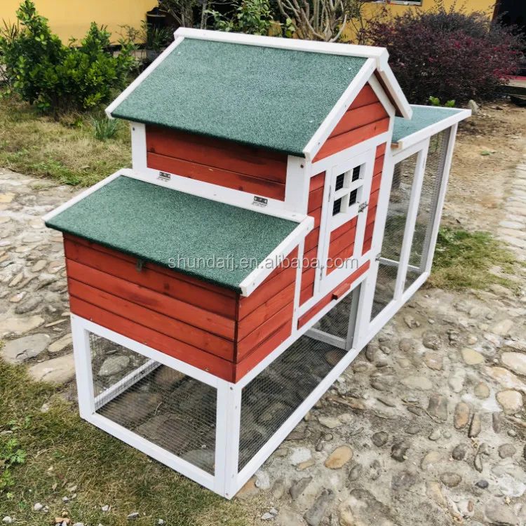 SDC029 easy clean outdoor wooden cage chicken coop hen house