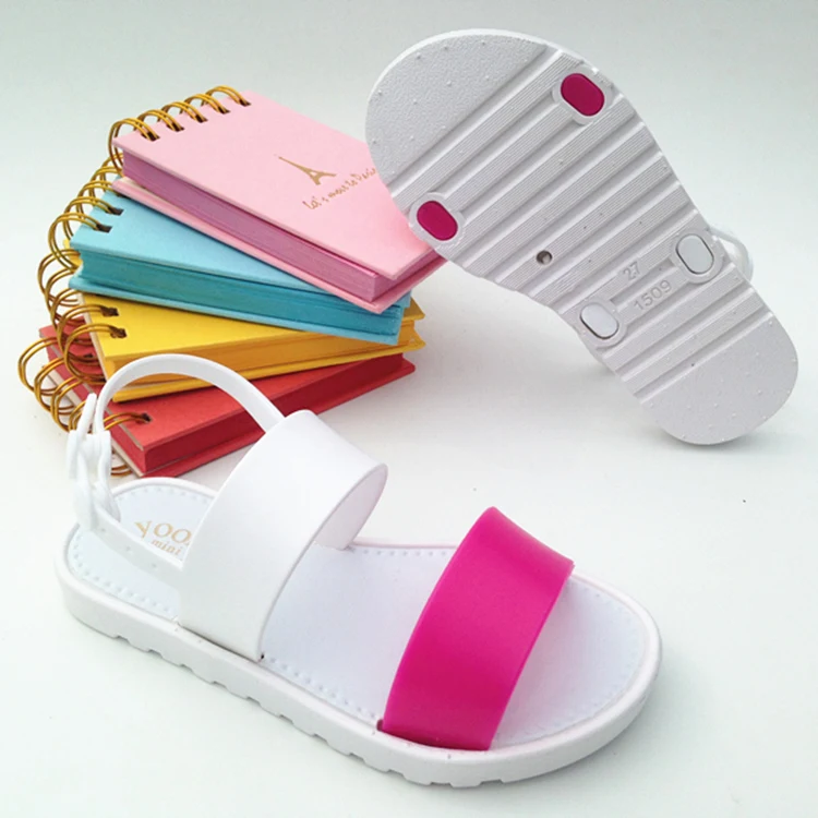 Новинка 2020, модные детские сандалии, летняя пляжная детская обувь с открытым носком, цельная обувь принцессы из ПВХ