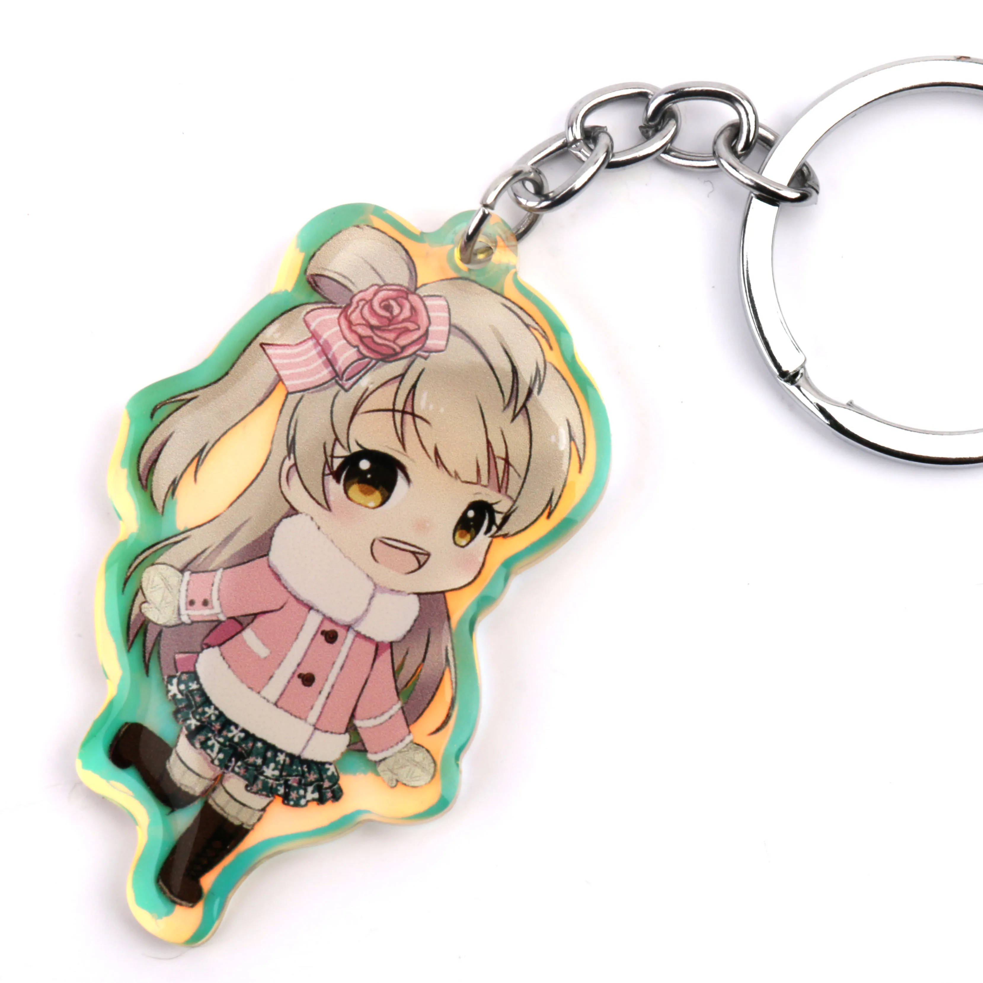 Eco-Friendly Cheap Price Bratz Doll Key Chain  Key Holder Offset Printing Acrylic Keychain