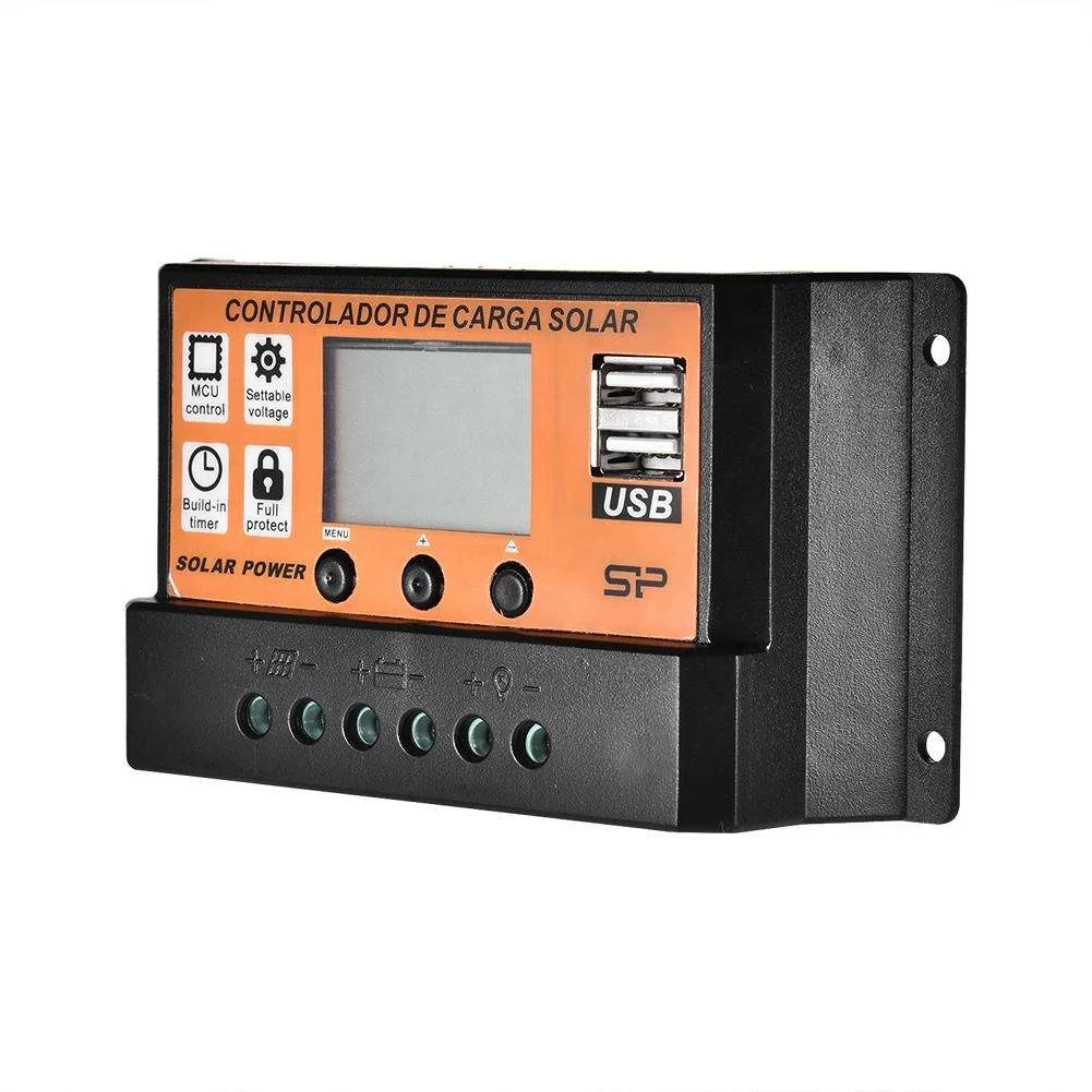 Pwm Solar Charge Controller For Lifepo4 Battery Prismatic Tracer3215Bn Mppt 12V 24V 30A With Alternator Charging And Shore Power