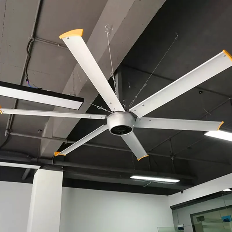 Big Ceiling Fan Ceiling 100 Inch 8 Feet Large Size Big Air Flow DC Motor HVLS Ceiling Fan