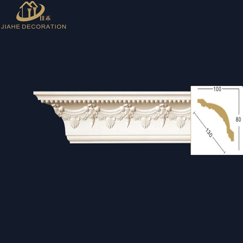 
deluxe gallery & salon beautiful interior polyurethane decorative moulding for wall & ceiling corner decor 