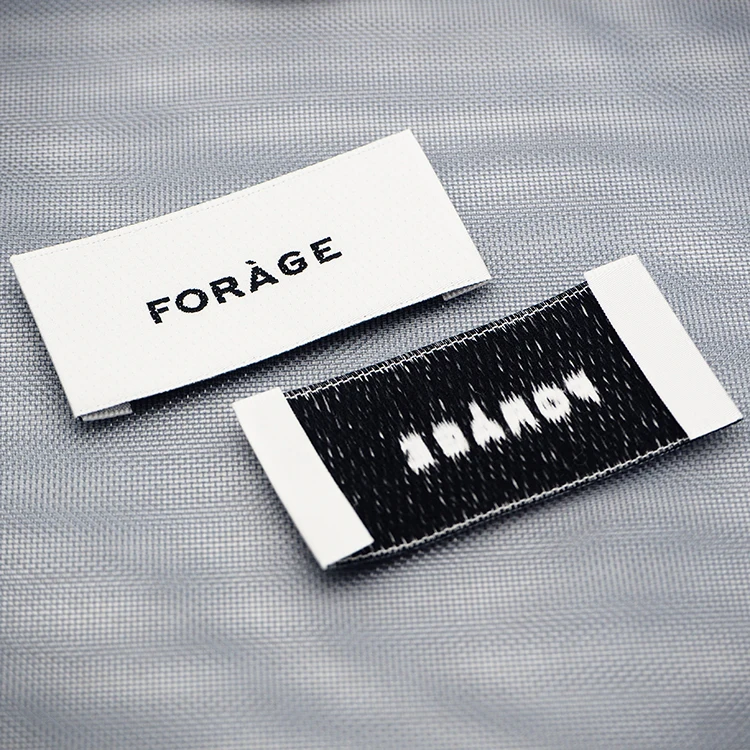 Customise Woven Labels Cloth Woven Label Printing Machine Woven Embroidery Brand Custom Label Clothing