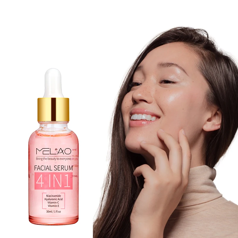 MELAO Anti Wrinkle Brightening Face Serum Skin Repair NIACINAMIDE VITAMIN C E Hyaluronic Acid 4 In 1 Skin Care Serum