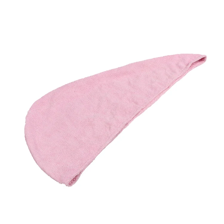 Shower spa head wrap hair drying cap microfiber terry dry hair towel