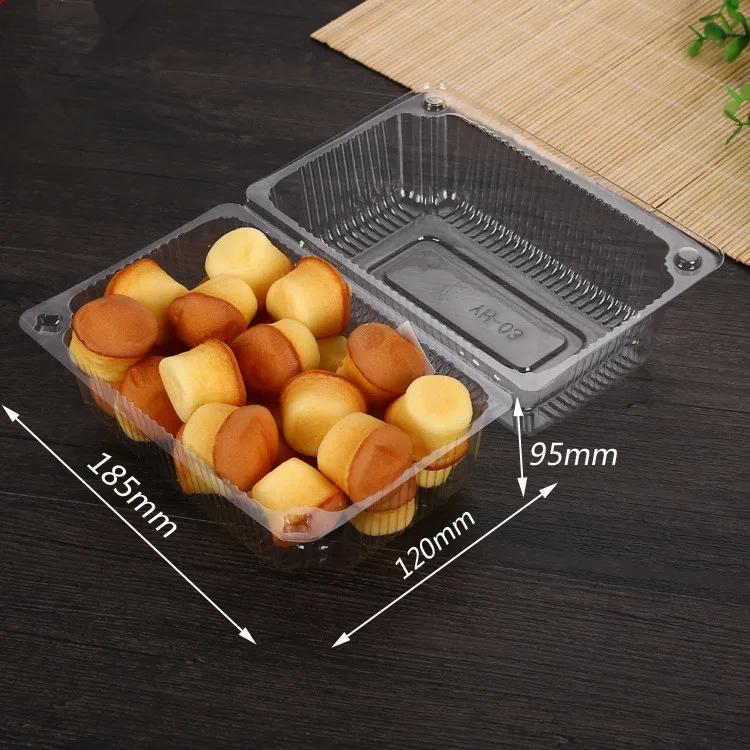 Disposable Transparent Clear PET vegetable Plastic packaging Box