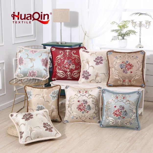 Wholesale Elegant Embroidery Cushion Cover Throw Pillow Case Luxury Decorative for Home Sofa Chair Car