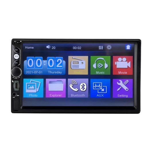 Радио con pantalla tactil para coche de 7 pulgadas MP5 воспроизводитель мультимедийный USB Bluetooth зеркальное соединение авторрадио универсальное