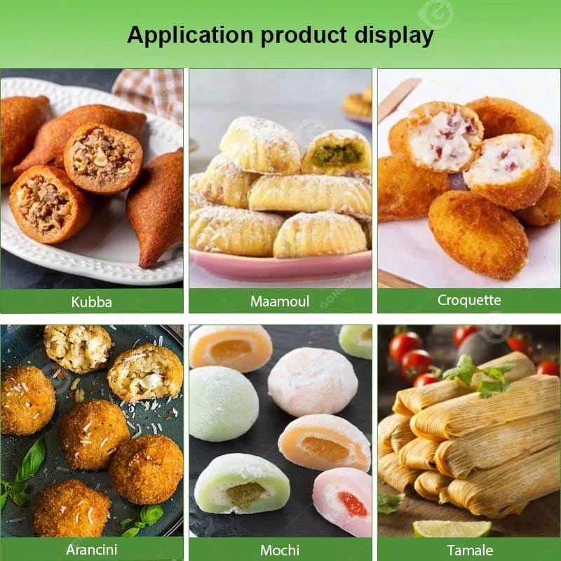 Pastry Fried Kibbeh Fabrication De Mochi Dough Tamale Jam Filled Cookie Encrusting Machine and Big Sale
