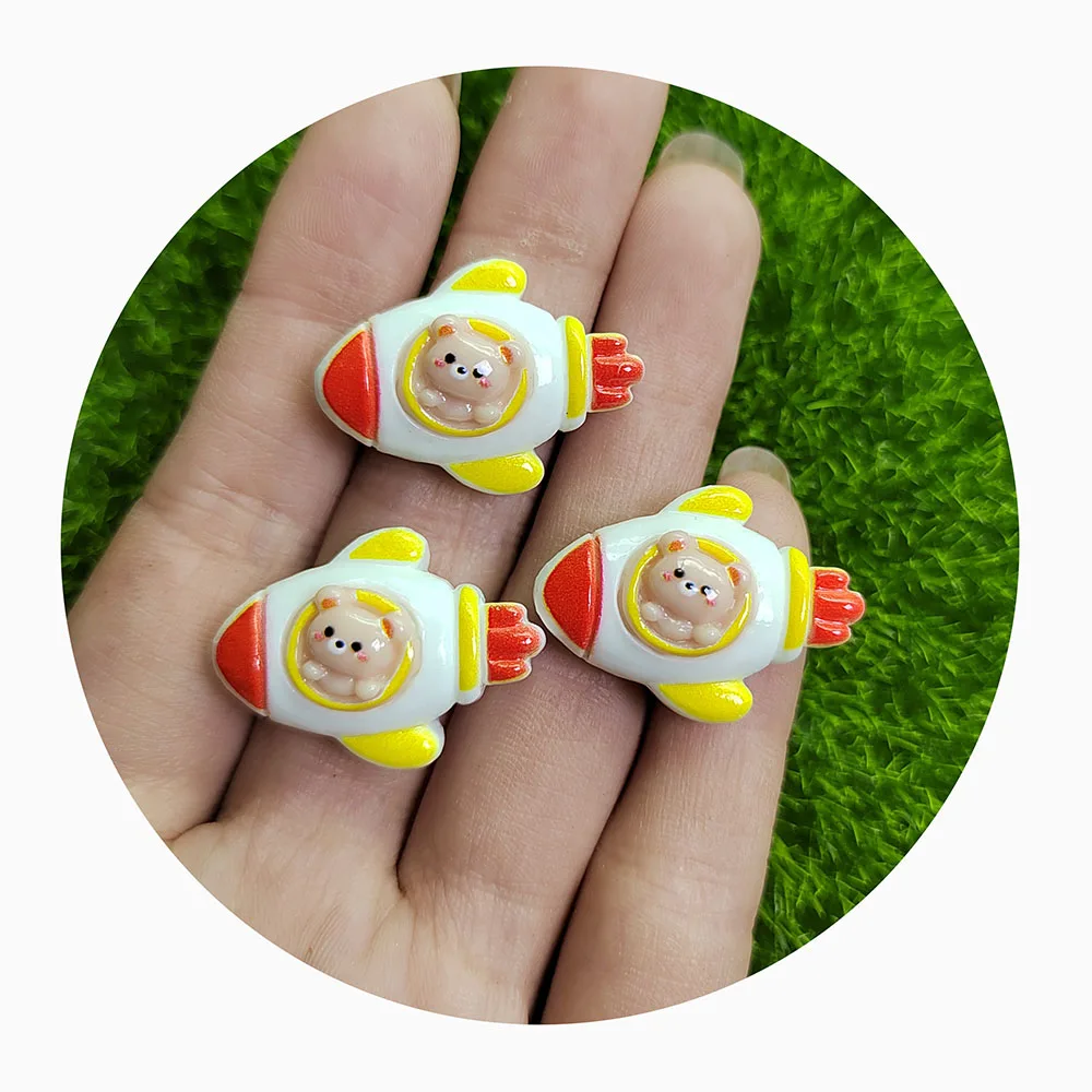 Craft Kits Rainbow Bear Cartoon Animal Slime DIY Resin Beads for Embellished Shoes Custom Hat Clothing Unique Handbags