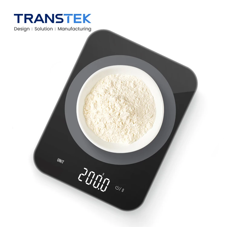 TRANSTEK Wholesale 5 kg MINI Glass Bluetooth Digital Food Nutrition Cooking Kitchen Scale Balanzas de Cocina