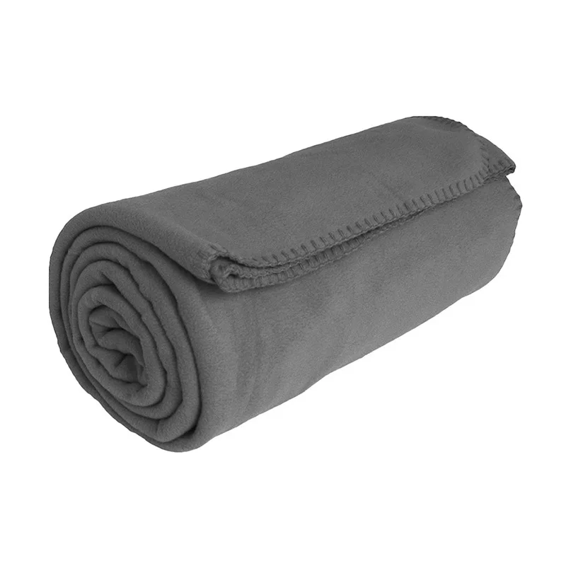 100% polyester Rolled polar fleece blankets in bulk blanket picnic blankets with carry handle