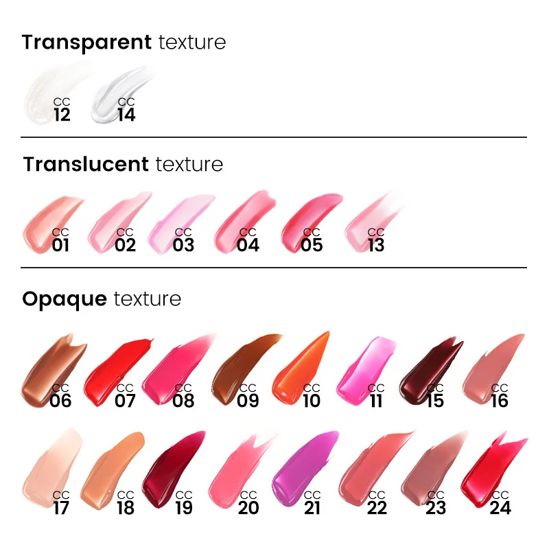 Wholesale 24 Colors Available Custom Logo Lip Stain With Custom Packaging Small Moq Private Label Lip Gloss