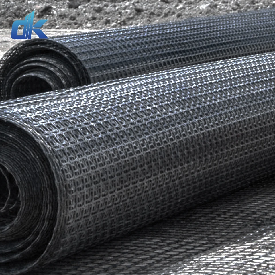 Basalt fiber geogrid mesh for road construction