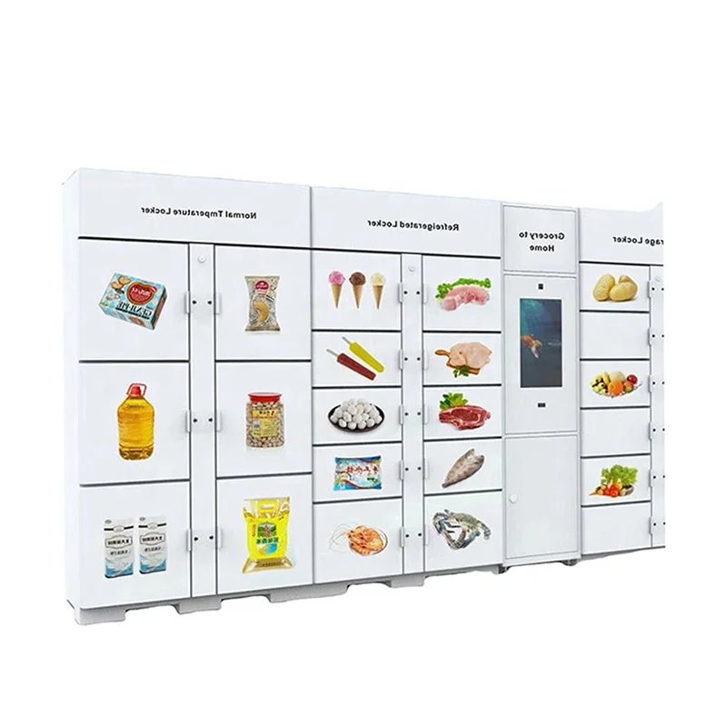 CE Self Pickup Locker System Smart Refrigerated Locker For Storage Fresh Food
