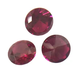 Hot sale red corundum 5# round brilliant cut stones synthetic niel gems saphire buy ruby gemstone