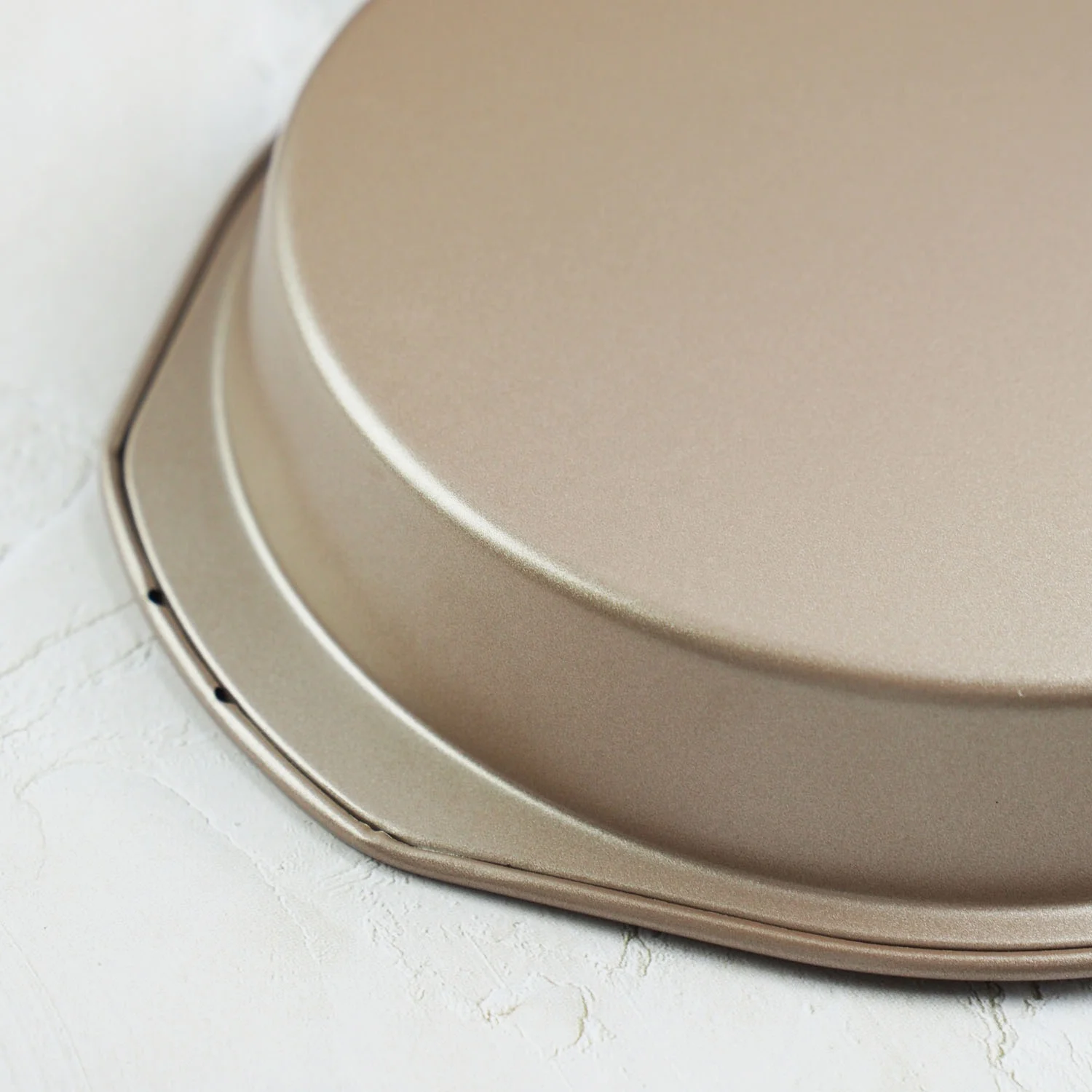 Bakeware 9 Inch Champagne Gold Heavy Steel Pie Pan Non-stick Round Cake Pan