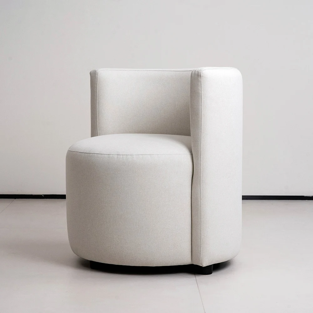 Nordic Teddy Chair Wool Fabric Fauteuil Luxury Modern White Living Room Furniture Single Seater Sofa Accent Lounge Armchairs