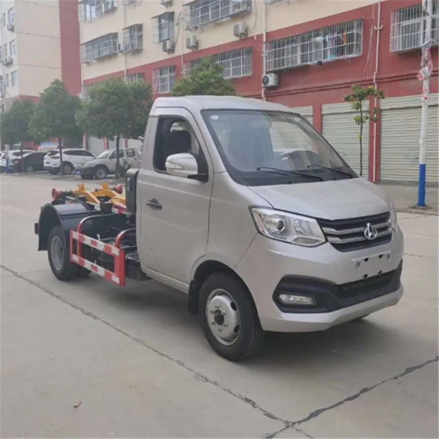 Chinese famous brand hook arm lifting garbage truck