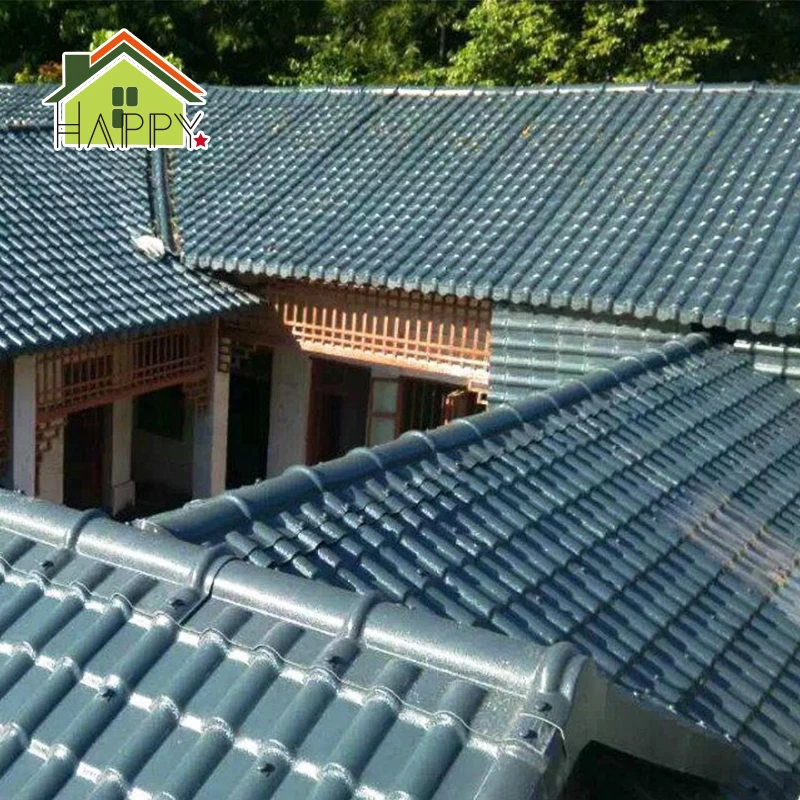 weathering resistance cheap roofing shingles  ASA  plastic synthetic resin roof tile