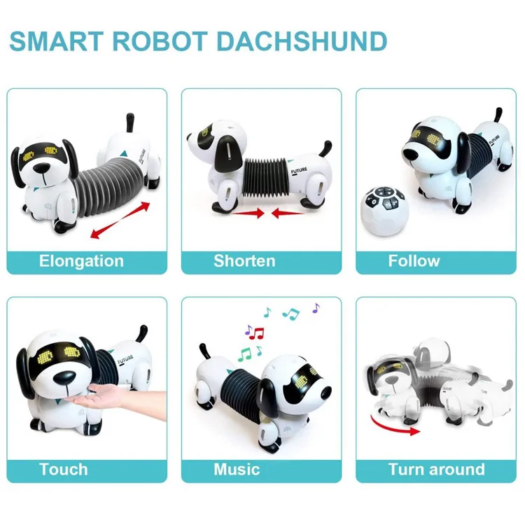 rc robots dog robot toy touch music programming dog intelligent remote control rc toys robot for kids submarine boat