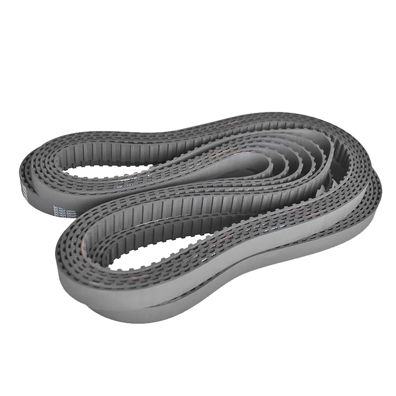 540L black rubber coatings packaging machine timing drive pulling down belts