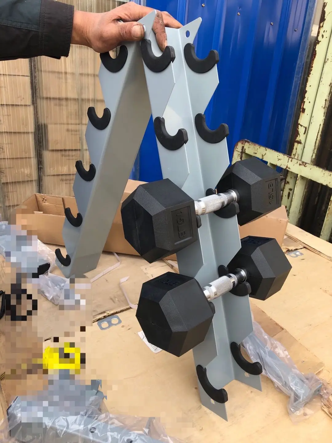 Весоустойчивая многофункциональная Шестигранная гантели оптом высокое качество дешевая Шестигранная гантели