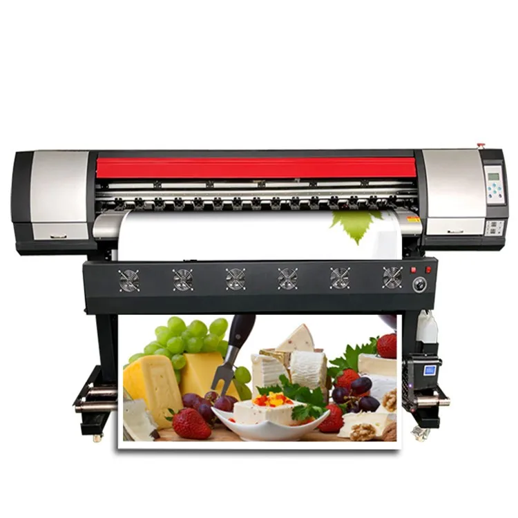 China Manufacturer Supplier 1.6M 1.8M I3200 Xp600 Large Format Eco Solvent Vinyl Printing Machine Tarpaulin Flex Printer