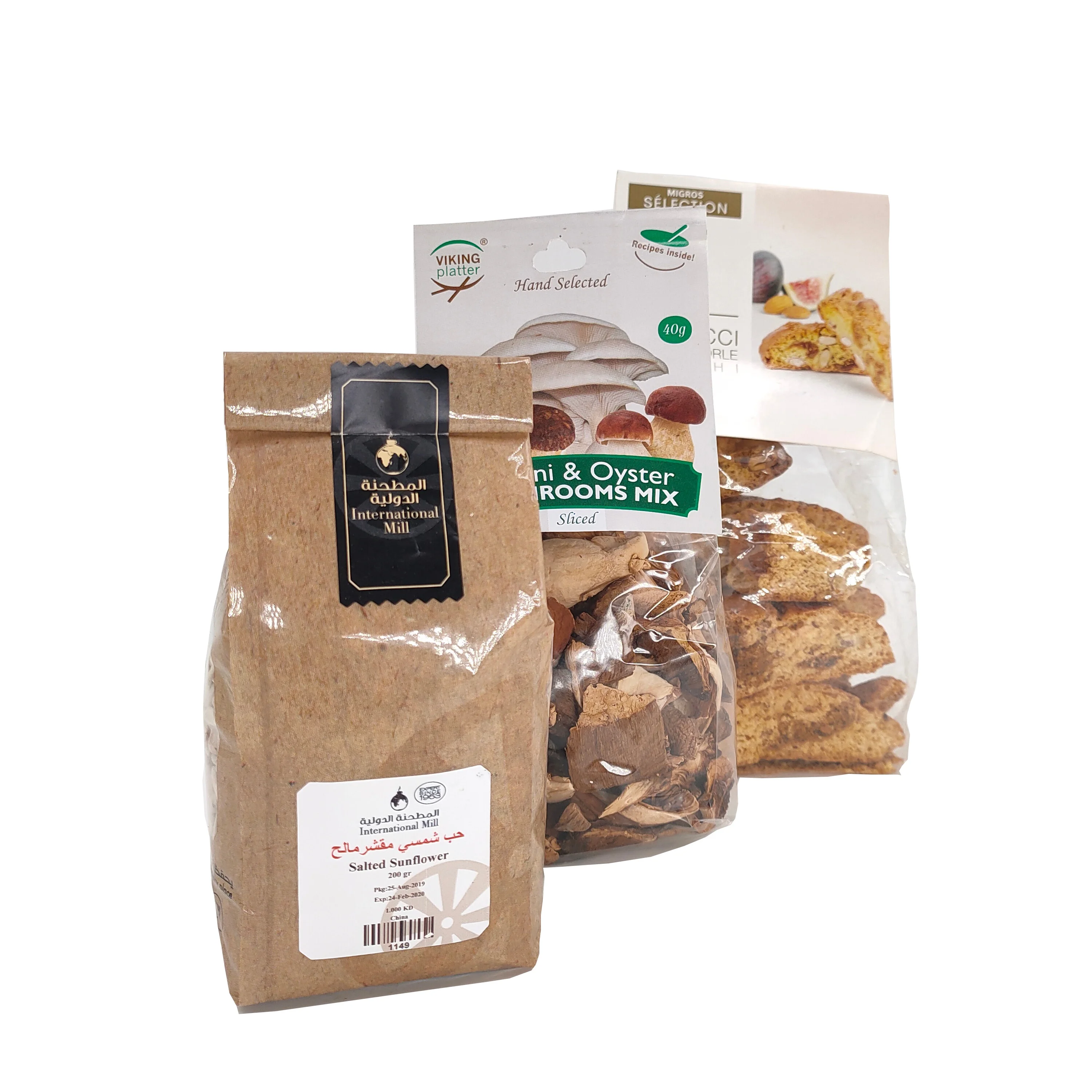 Food grade OEM Biodegradable plastic transparent clear Bopp candy bag