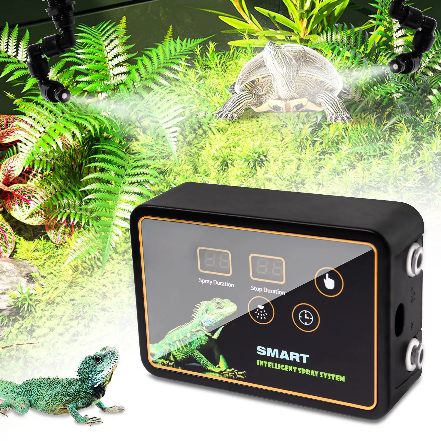 Intelligent Reptile Nebulization System, Reptile Humidifier with Adjustable Nebulizer, Automatic Humidifier for Reptiles