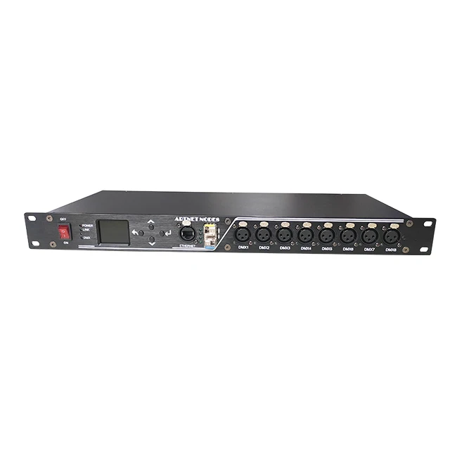Artnet to DMX 512/RDM TO DMX512/RDM 8-портовый расширитель оптоволоконный переключатель сценического освещения оборудование для dmx512 осветительная подошва