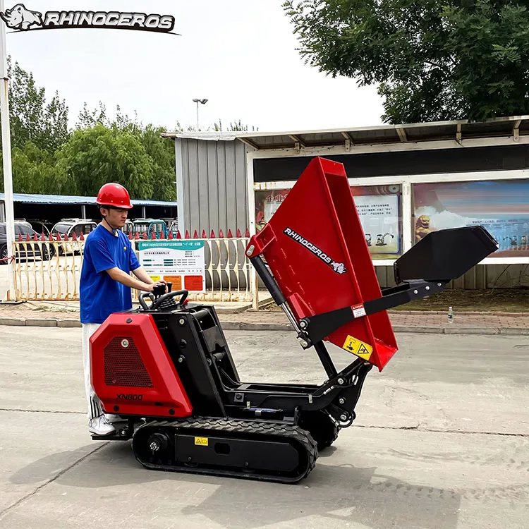 Crawler Mini Dumper Sale 800kg China Rhinoceros New XN800 Factory Price with Japanese Kubota Diesel Engine EPA CE used