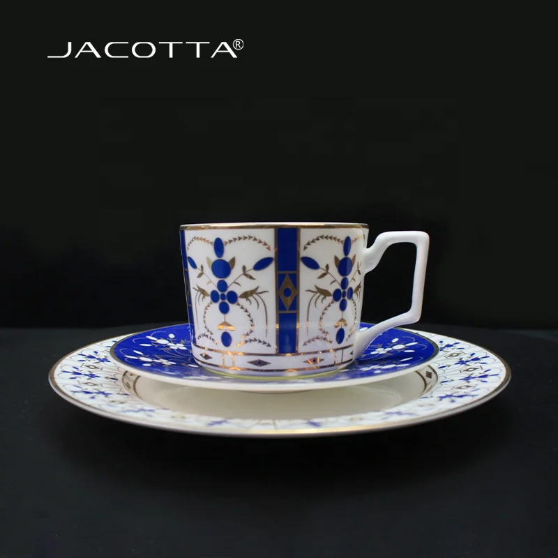 A mazon Luxury porcelain tea cup and dish 200ml royal coffee cups with saucer