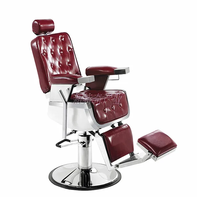 Luxury Customizable Leather & PU Barber Chairs for Hair Salon Dining Kitchen Features Shaving Lounge Chairs