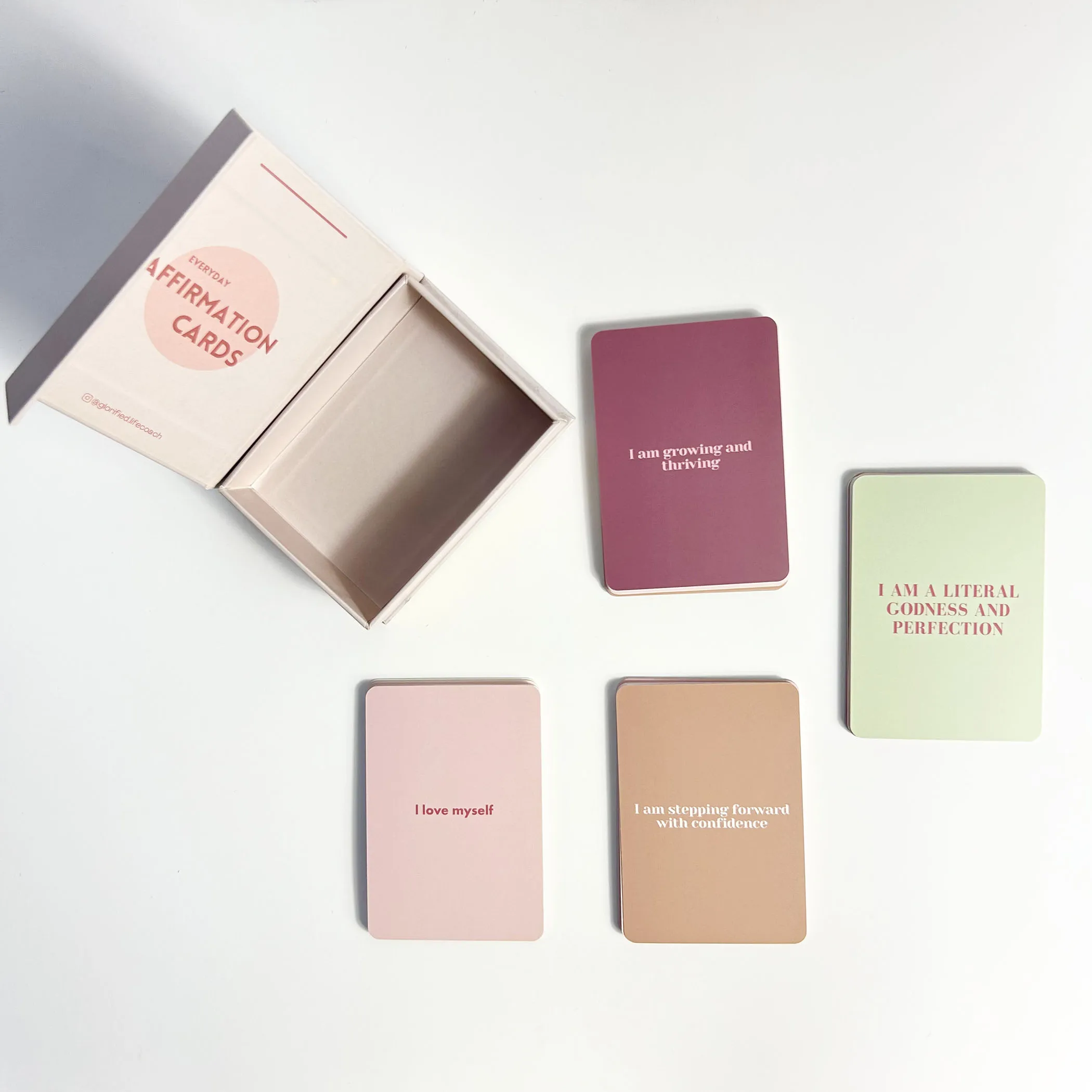 Daily Inspirational Positive Self Affirmation Cards Custom Printing Playing Cards Packaged in Box Card Game Manufacturers