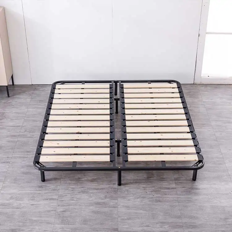 Full size accessories iron bases standard king queen size slatted platform bed frame