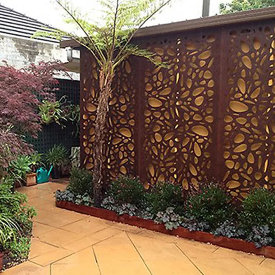 Facade Exterior Curtain Decorative Wall Panel Fence Custom Steel Garden Weathering Steel Wear Resistant Steel Cold Rolled