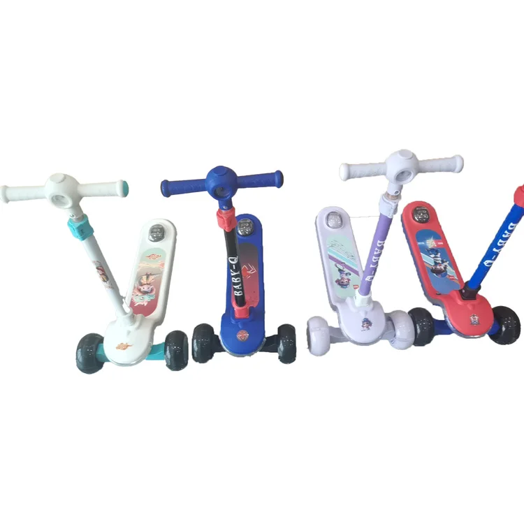 Kids Fold-able Scooter For Children Cheap Imported Simple Baby Scoot For Baby Girl With Free Shipping
