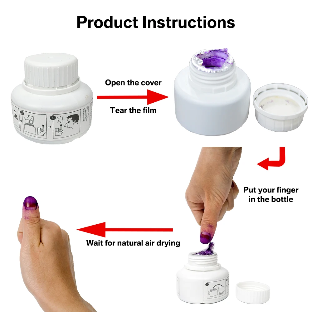 factory price election ink /silver nitrate indelible ink SE-SCI002 20% silver nitrate