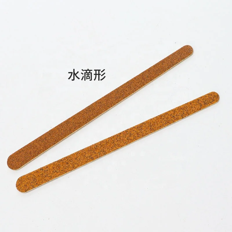 Professional Nail Enhancement Brown Thin Double-Sided High-Grade Straight Wooden Nail File
