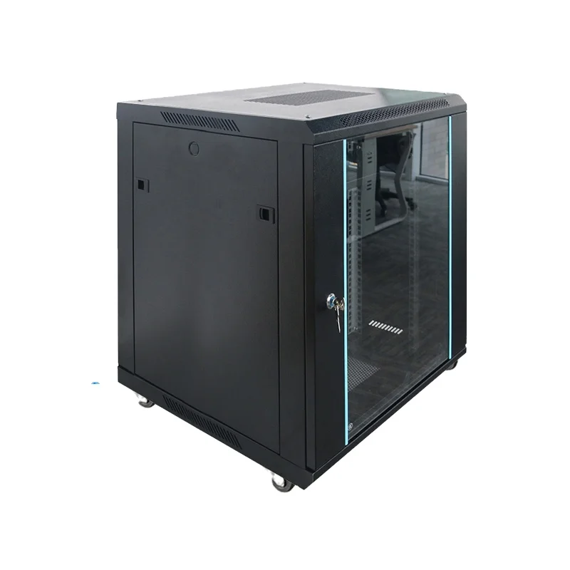 Networking Cabinet Harden Network Cabinets 12 u Data Center Server Monitor Open Frame Rack Wall Mount Noise Proof