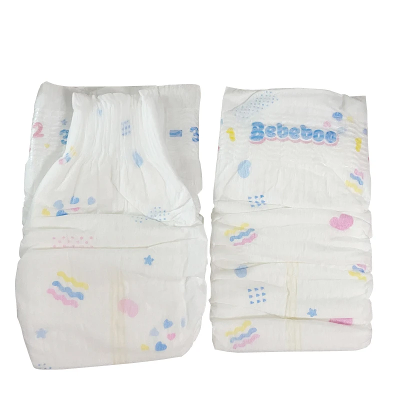 Bebeboo Pampering Baby Diaper Sensitive Qualite A+ Grade Bales Low Price Fine Organic Cotton Disposable Diaper For Baby