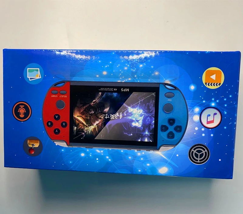 Портативная игровая консоль X7 экран 4 3 дюйма mp4-плеер 8 Гб поддержка видеоигр