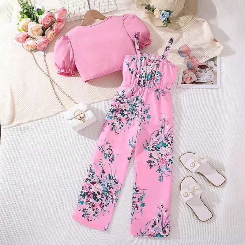 2024 Trend 6 8 10 12 Years Old Boutique Kid Outfits Summer Child Teen Pant Suit Fashion Teenager Clothes for Girls Clothing Sets
